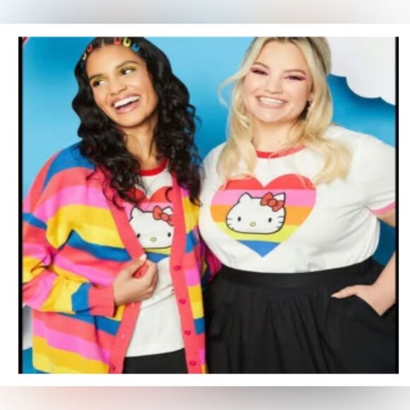 ModCloth x Hello Kitty Cardigan | Cute Striped Knit Sweater - Picture 2 of 7